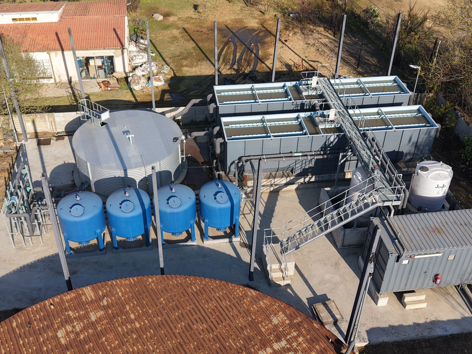Water treatment plant infrastructure