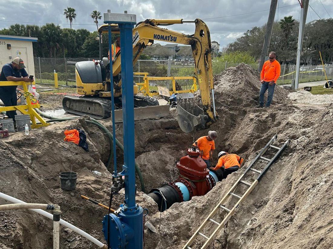 Sewer pipeline construction