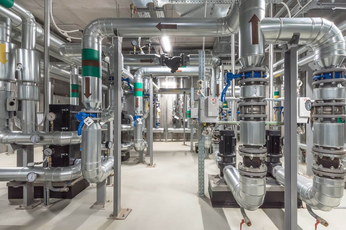 Industrial mechanical HVAC systems installation